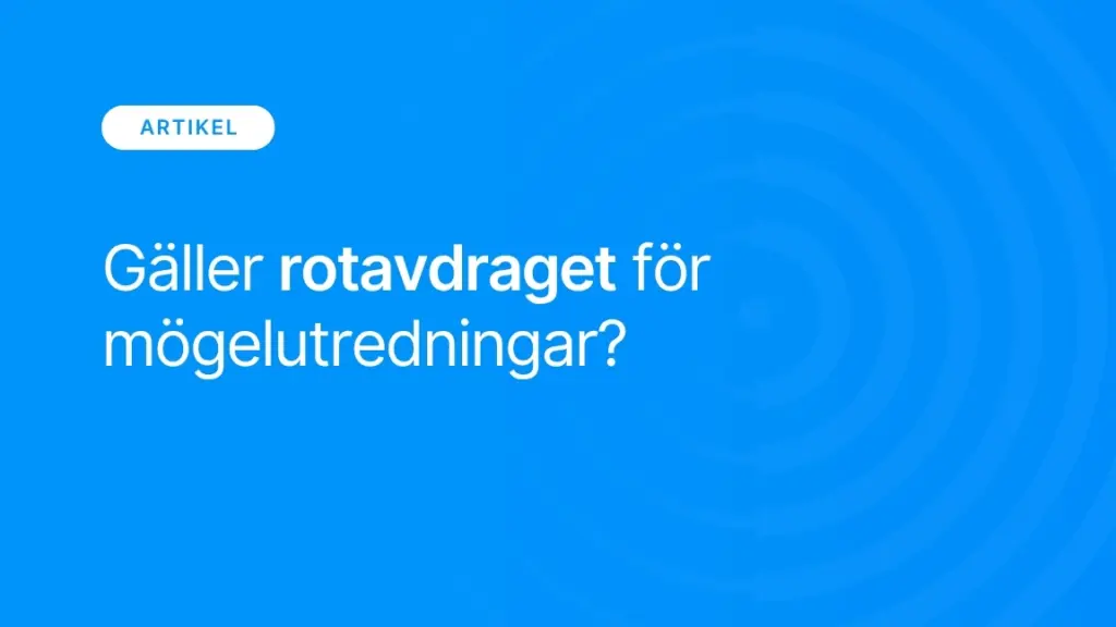 Galler rotavdraget for mogelutredningar