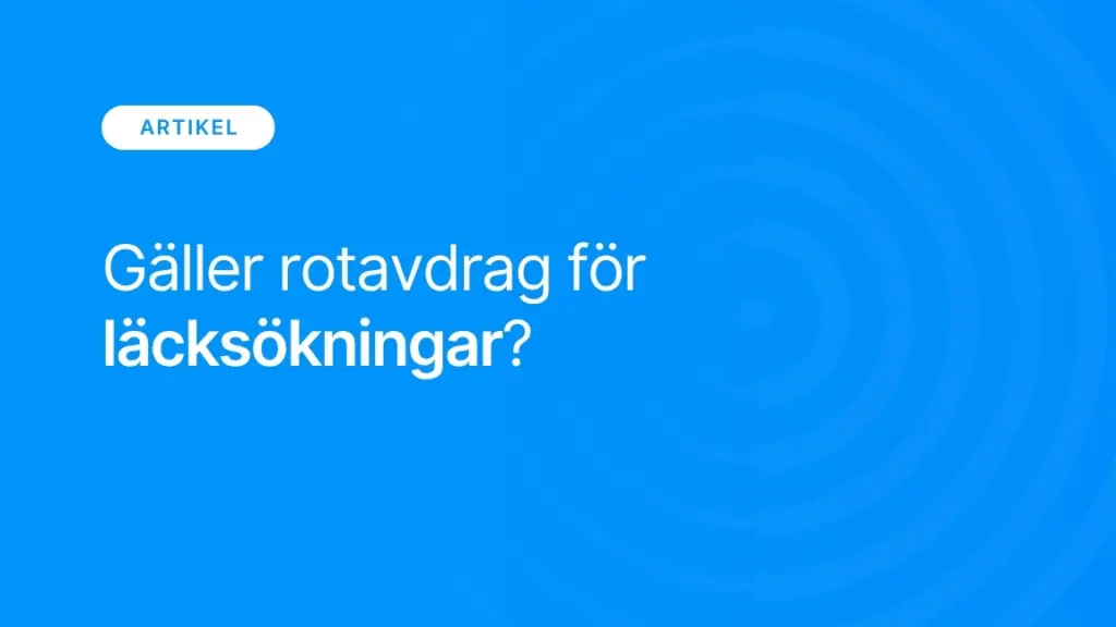Galler rotavdrag for lacksokningar
