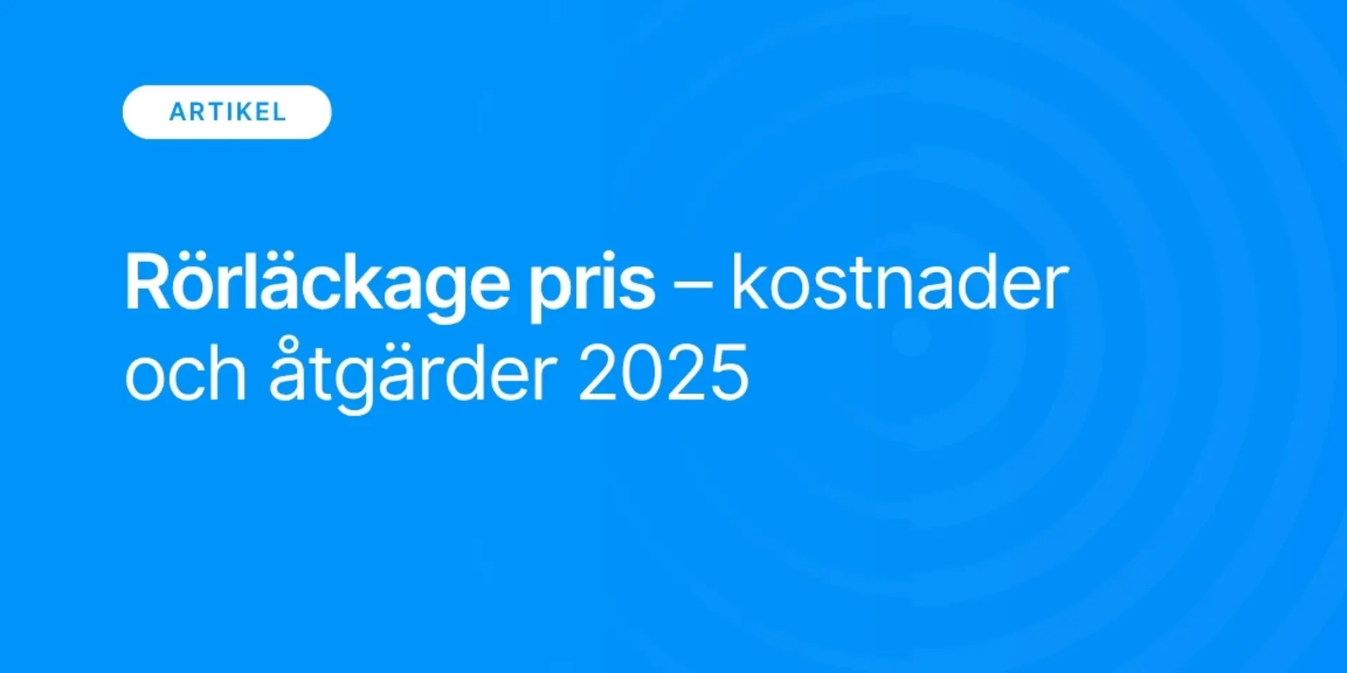 Rorlackage pris kostnader och atgarder 2025